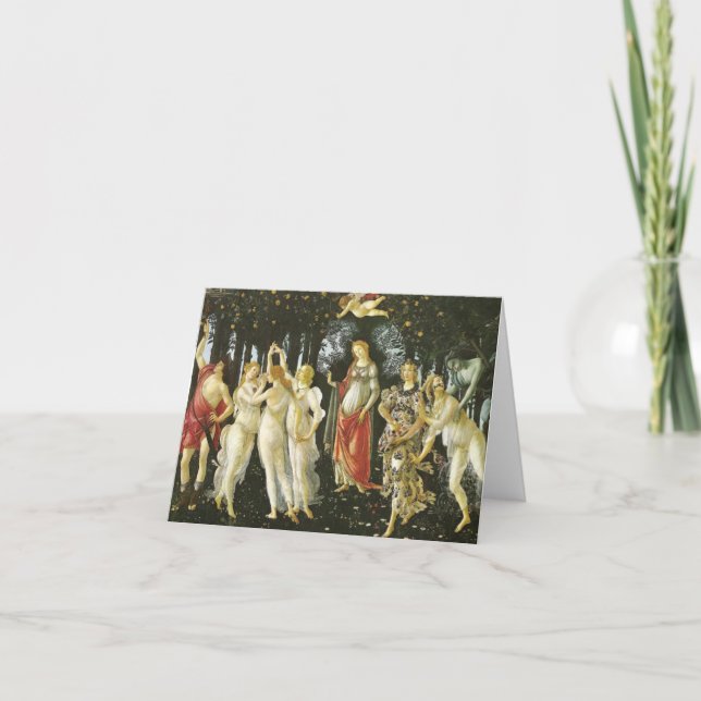 Primavera, Sandro Botticelli Fine Art Card (Front)