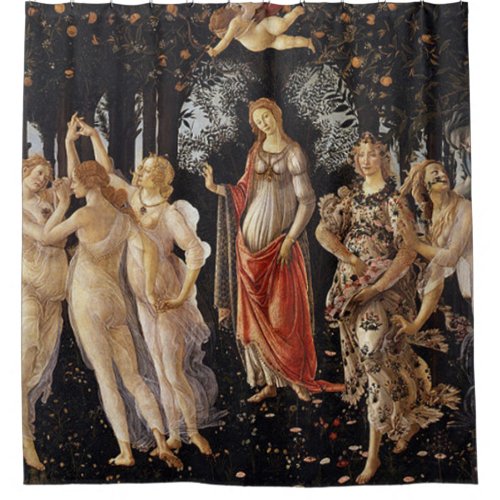Primavera Sandro Botticelli Shower Curtain