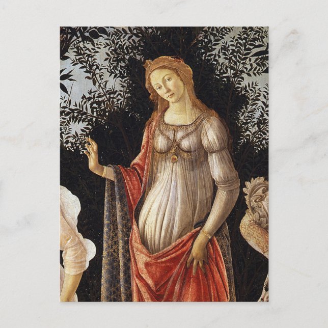 Primavera, Venus detail by Sandro Botticelli Postcard (Front)
