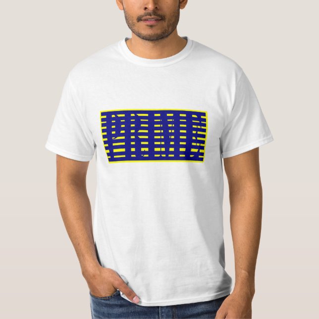 Prime Authentic Blue and Yellow T-Shirt (Front)