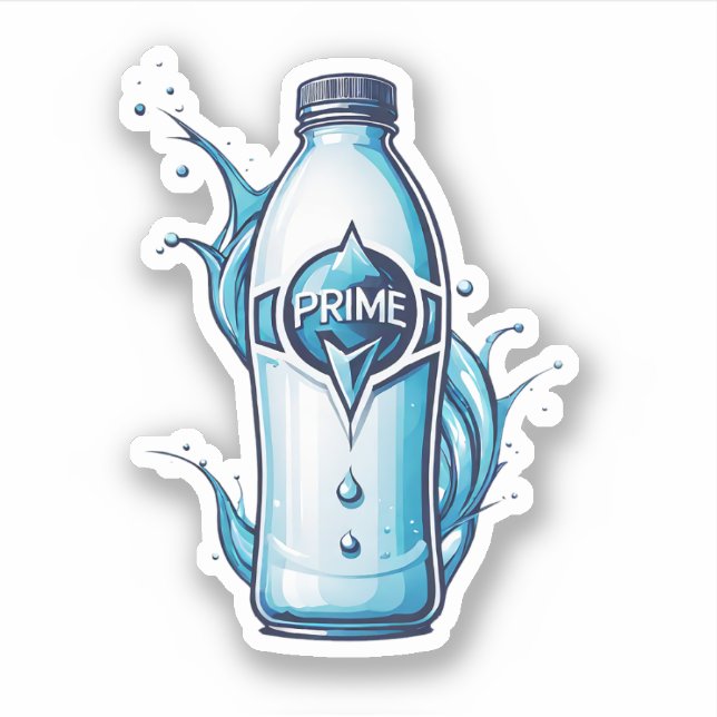 Prime Hydration, Wake Up to a Good Mood Every Day Sticker (Front)