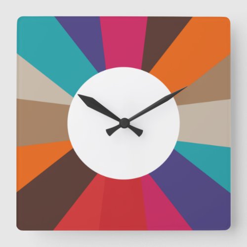 PRIME LINE COLOR JIN shades palace Square Wall Clock