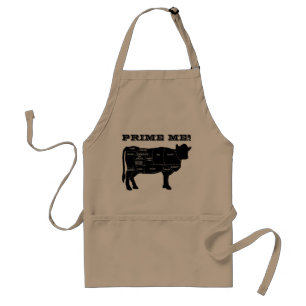 Prime Me Funny Cow Adult Apron