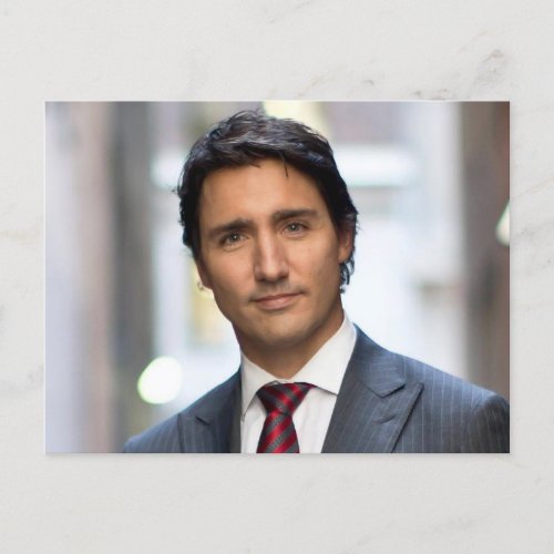 Prime Minister Justin Trudeau 2017 Postcard