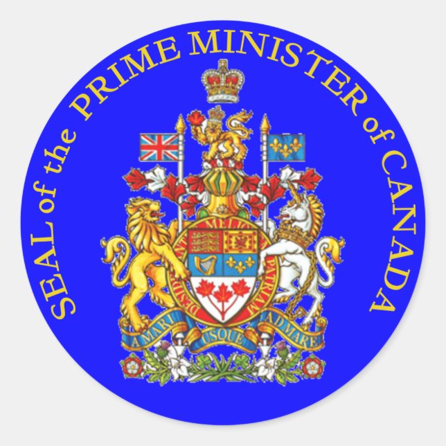 Prime Minister of Canada Classic Round Sticker (Front)