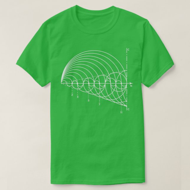 Prime Numbers Line T-Shirt (Design Front)