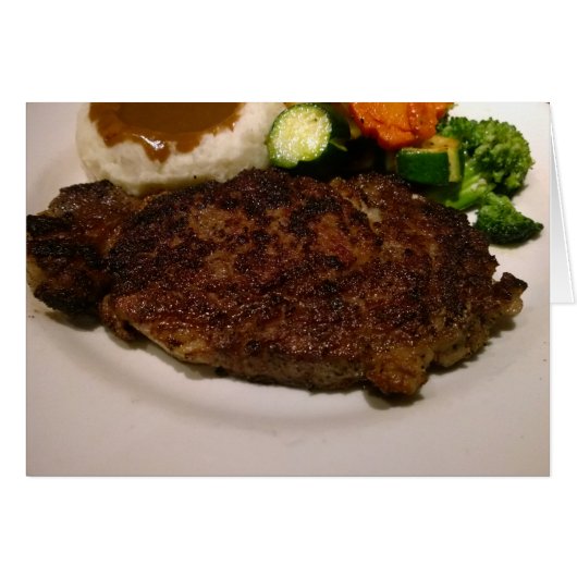 Prime Rib Steak Dinner Cards (Front Horizontal)
