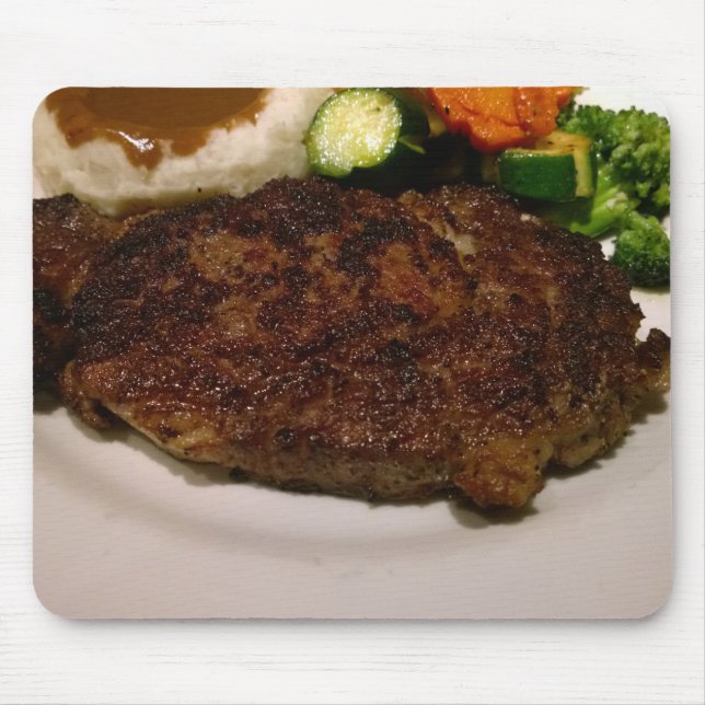 Prime Rib Steak Dinner Mouse Pad (Front)