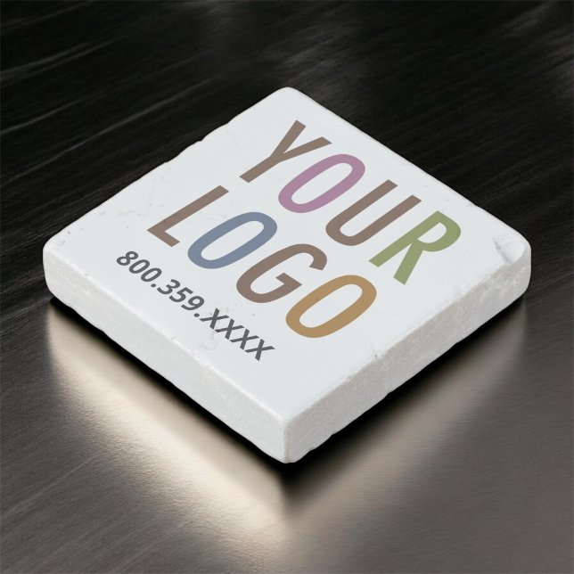 Primed Marble Magnet with Company Logo No Minimum (MISOOK Square Marble Magnet with Logo)