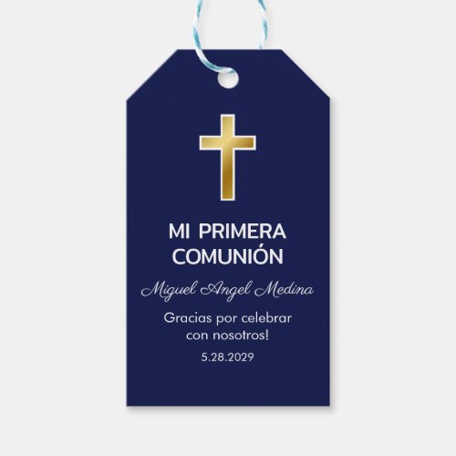 Primera Comunion Favors and Gifts First Communion Gift Tags