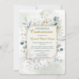 Primera comunion imprimible invitation