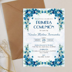 Primera Comunion Invitacion First Holy Communion Invitation