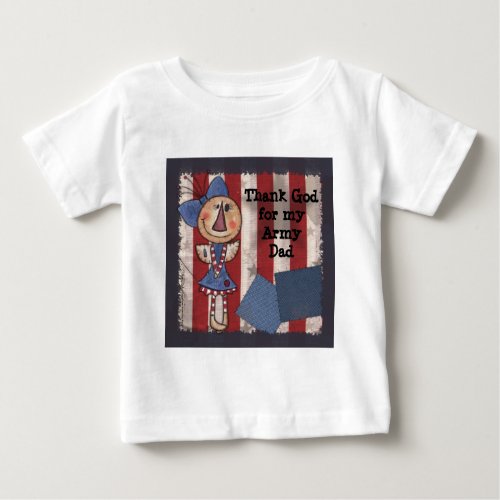 Primitive American Angel Baby T_Shirt