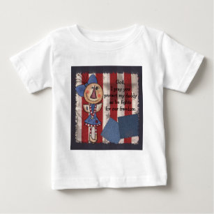 Primitive American Angel Baby T-Shirt
