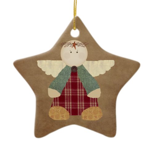 Primitive Angel Ornament