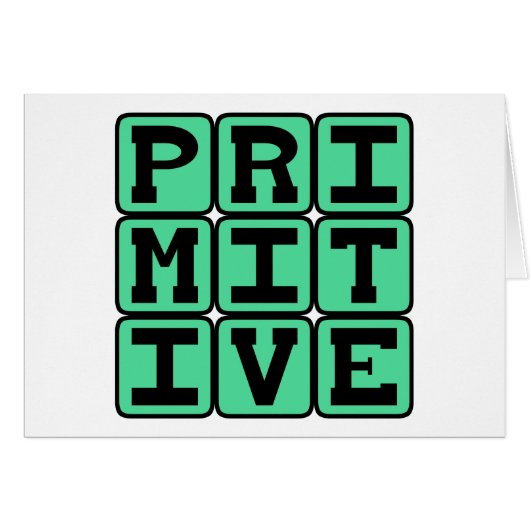 Primitive, Antiquated Cards (Front Horizontal)