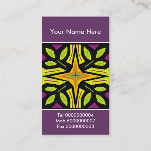 Customizable Primitive Art Business Cards