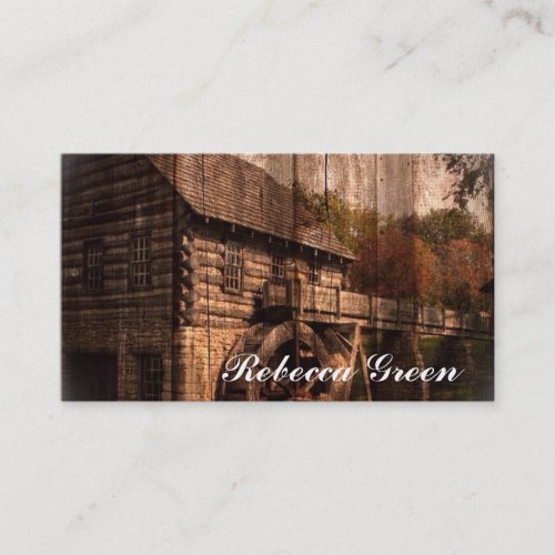 Primitive Barn Wood farmhouse wedding Business Card