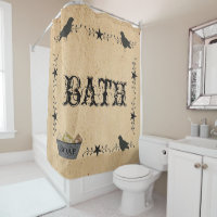 Primitive Bath Shower Curtain