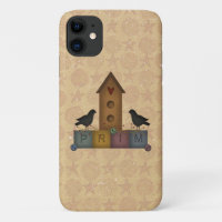 Primitive Birdhouse  iPhone 11 Case