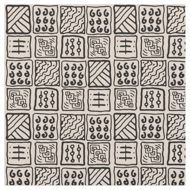 Primitive Block Fabric (Close Up)