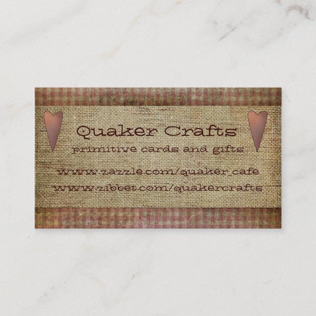 Primitive Business Cards (Front)