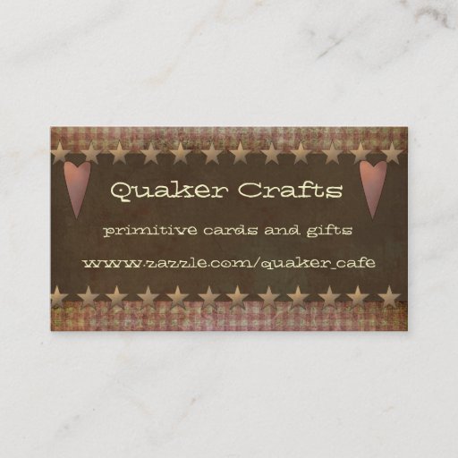 Customizable Primitive Business Cards