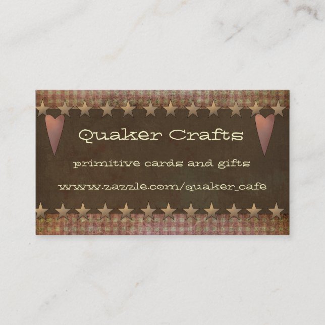 Primitive Business Cards (Front)