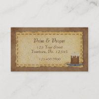 Primitive Candle Business Card