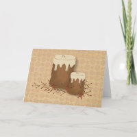 Primitive Candles Birthday Card