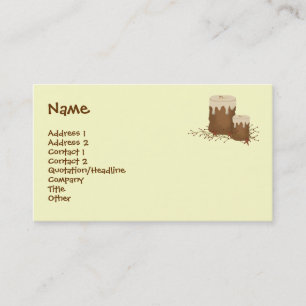 Primitive Candles Business Card