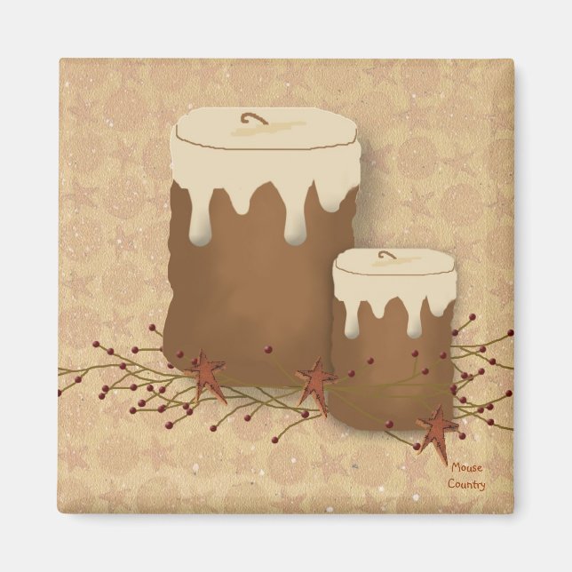 Primitive Candles Magnet (Front)