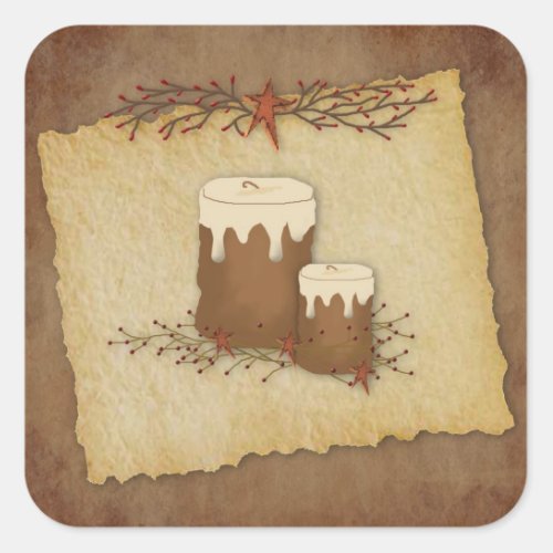 Primitive Candles Sticker