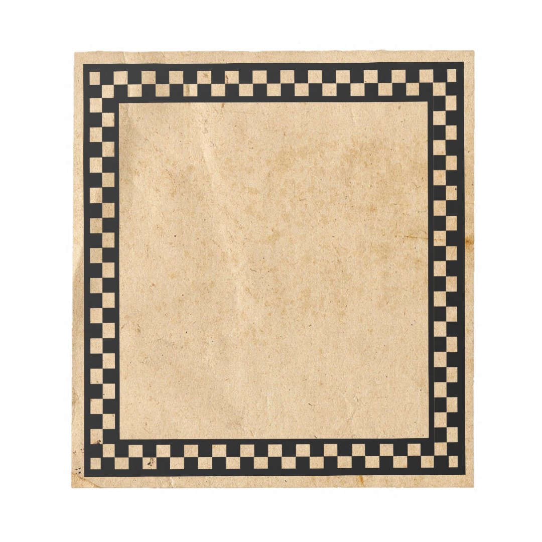 Primitive Check Notepad | Zazzle