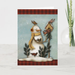 Primitive Christmas Greeting Card