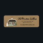 Primitive Christmas House Editable Return Address  Label<br><div class="desc">Primitive Christmas House Editable Return Address Label You can easily personalize your g label by using "personalize template". If you would like to customize the label further such as changing the font or font color (be sure to change it on any coordinating products you are purchasing for a uniform look)...</div>