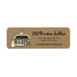 Primitive Christmas House Editable Return Address  Label<br><div class="desc">Primitive Christmas House Editable Return Address Label You can easily personalize your g label by using "personalize template". If you would like to customize the label further such as changing the font or font color (be sure to change it on any coordinating products you are purchasing for a uniform look)...</div>