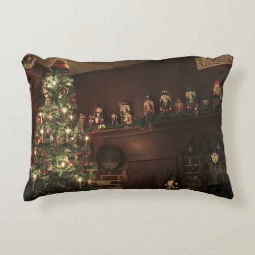 Primitive Colonial Country Christmas Holiday Decorative Pillow