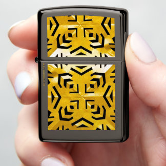 Primitive Conctellation Abstract Geometric Zippo Lighter