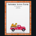 Primitive Country Autumn Acres Farm Letterhead<br><div class="desc">Primitive Country Autumn Acres Farm Letterhead - Letterhead features a lovely fall palette with a farm truck carrying pumpkins fresh from the farm. Template makes it so easy for you to customize your letterhead. Perfect for business or personal use. 

Designed by Beverly Bainbridge
Homespun Cottage Designs
E: homespuncottagedesigns@gmail.com</div>