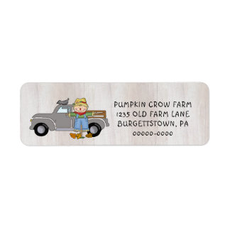 PRIMITIVE COUNTRY FALL ON THE FARM RUSTIC WOOD LABEL