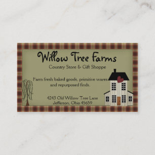 Primitive Country Farmhouse Business Card