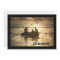 Primitive country lake boat canoe fishing