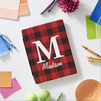 Primitive country lumberjack Red buffalo plaid iPad Smart Cover