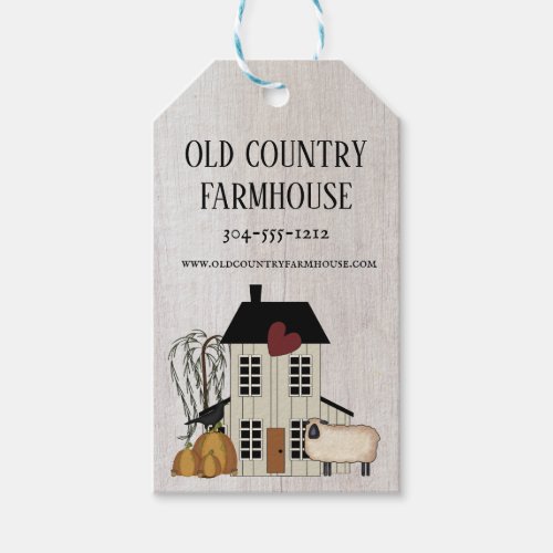 Primitive Country Rustic Old Farmhouse Fall Sheep  Gift Tags