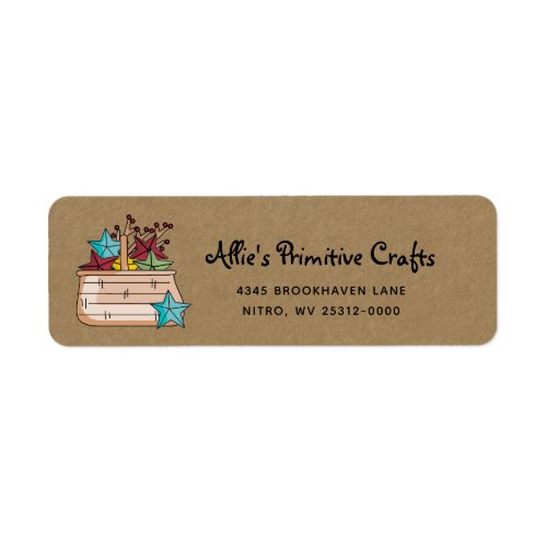 Primitive Country Stars on Kraft Return Label