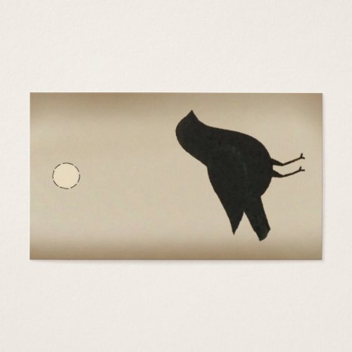 Primitive Crow Hang Tag Business Cards