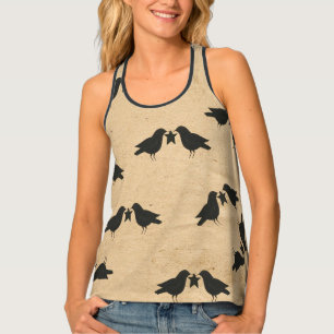 Primitive Crows All-Over Print Racerback Tank Top