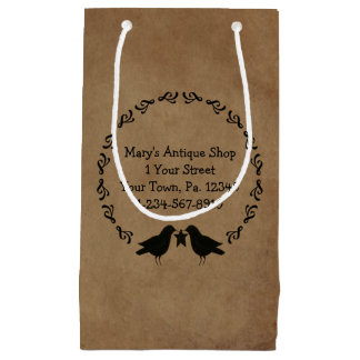 Primitive Crows Circle Gift Bag