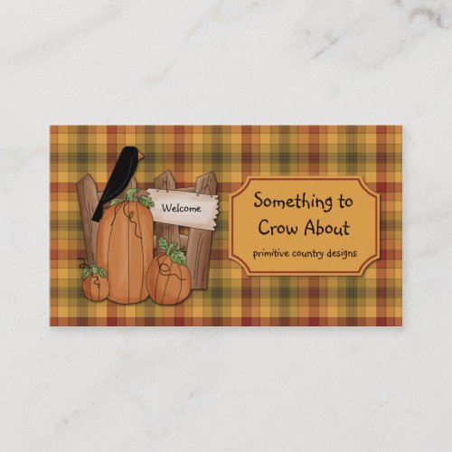 Primitive Crows Country Design Business Card